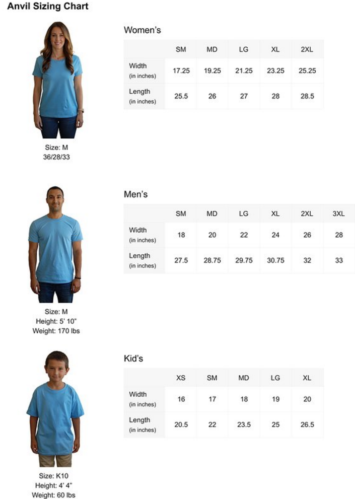 sizing chart